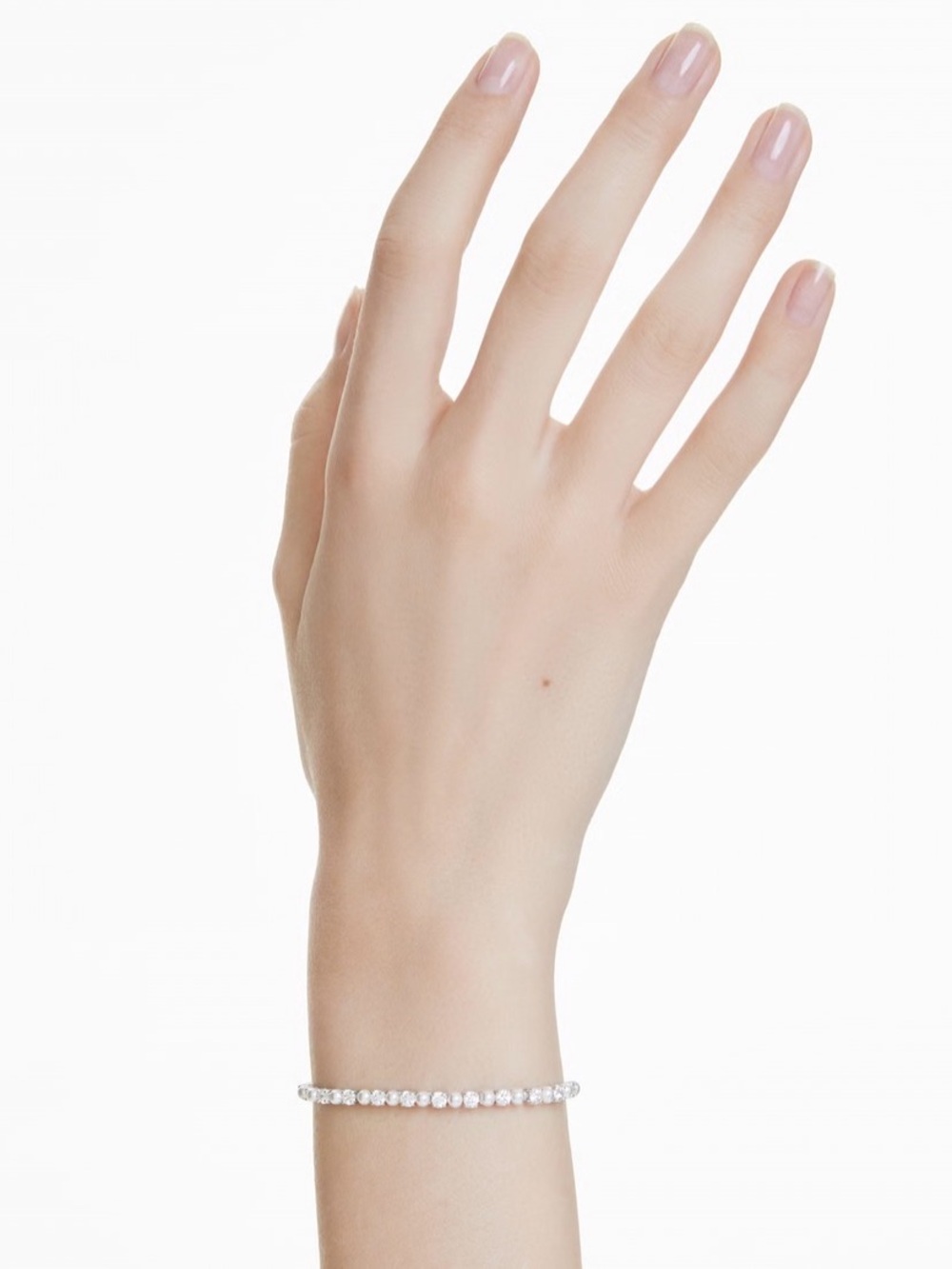 NEW 100% Authentic SWAROVSKI White Crystal Pearls Matrix Tennis Bracelet 5689633 - Picture 8 of 8